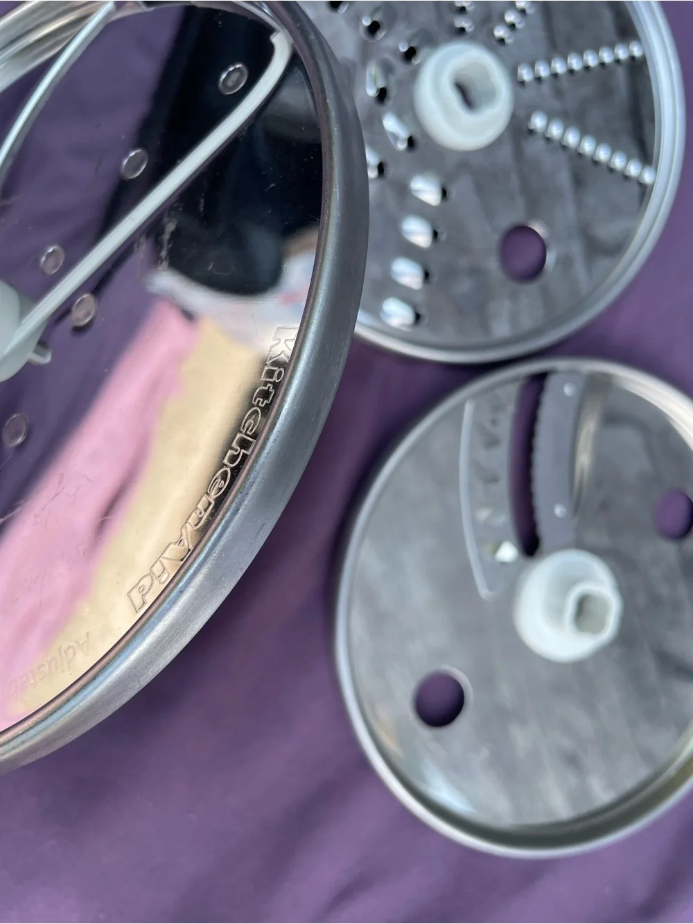 KitchenAid Stainless Steel Food Processor Disc Blade Set - Silver